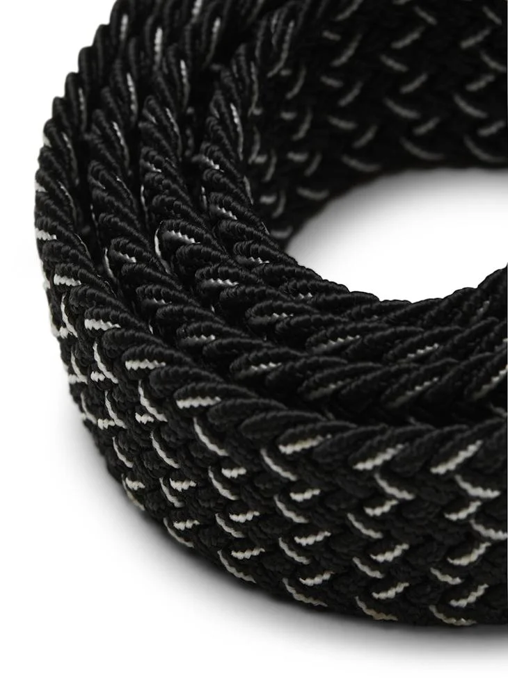 JACK & JONES Black Beauty Detail:Mix colors Casual Hole Allocated Belt for Men | Best Price UAE